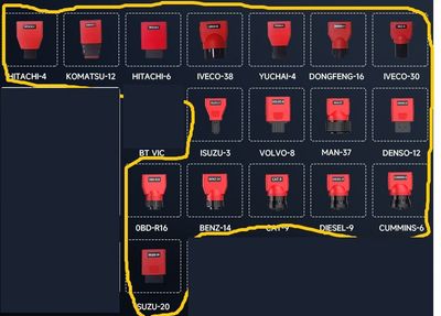 Truck, Heavy Goods Vehicle and Construction machinery adapters