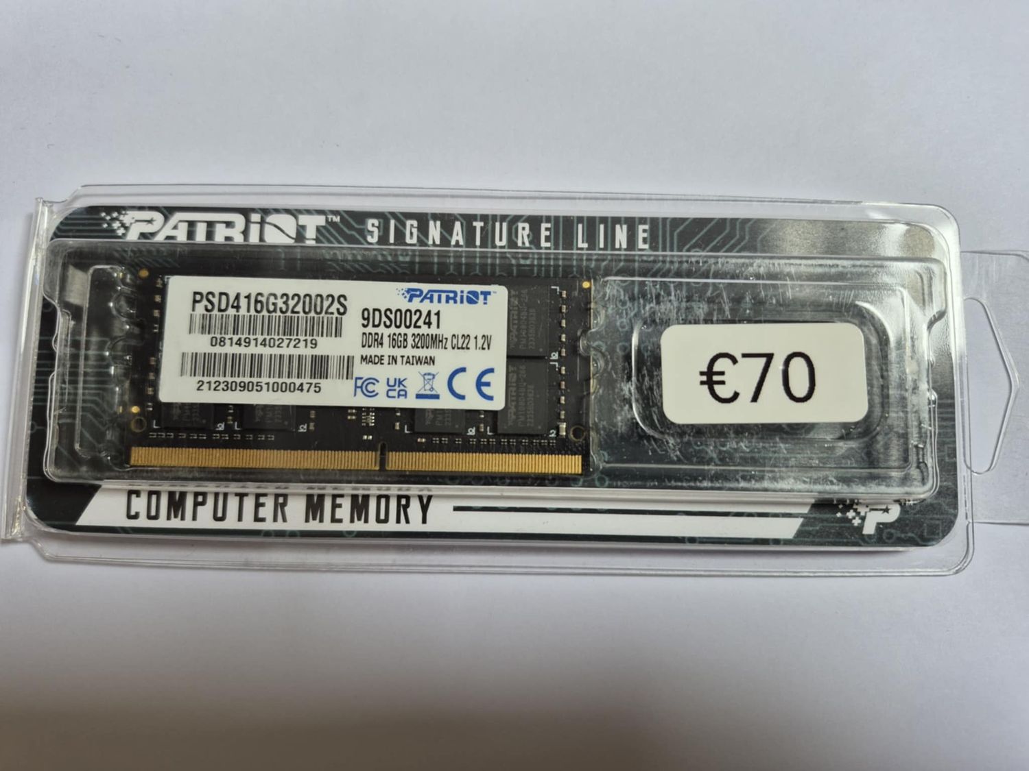 Patriot Signature Line 16GB No Heatsink (1x 16GB) DDR4 2666MHz SODIMM System Memory