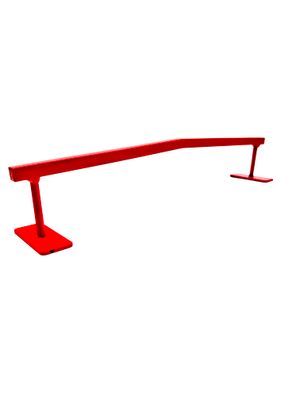 FingerBoard  A Frame Solid Metal Grind Rail Red