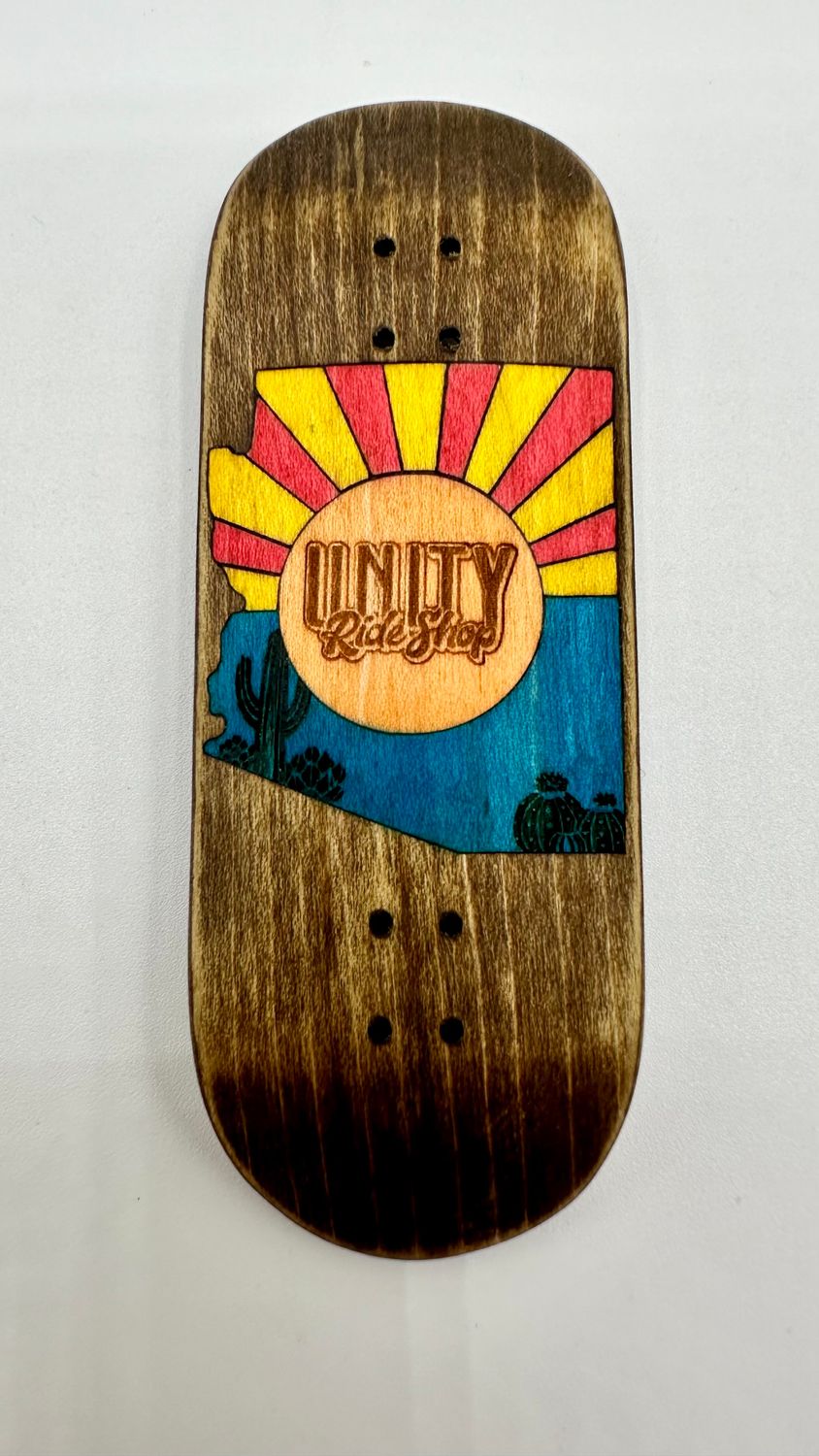 Workers FB Fingerboard Deck Unity AZ Flag 34 Low Street Brown