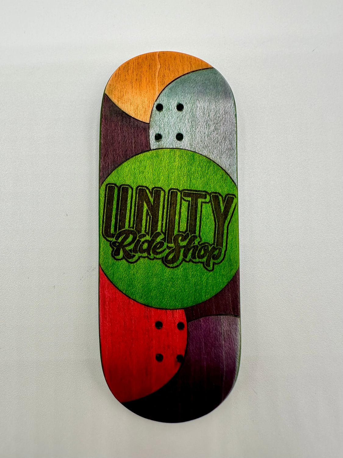 Workers FB Fingerboard Deck Unity Circles Green 34 Low Street