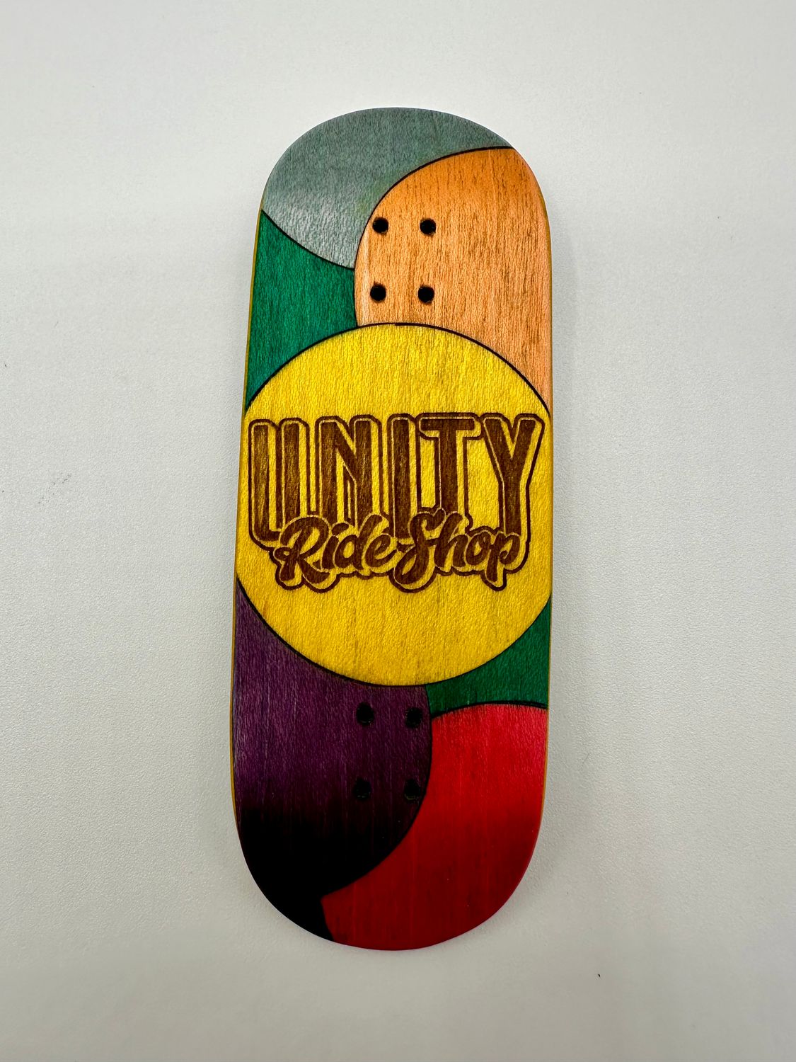 Workers FB Fingerboard Deck Unity Circles Yellow 34 Low Zero