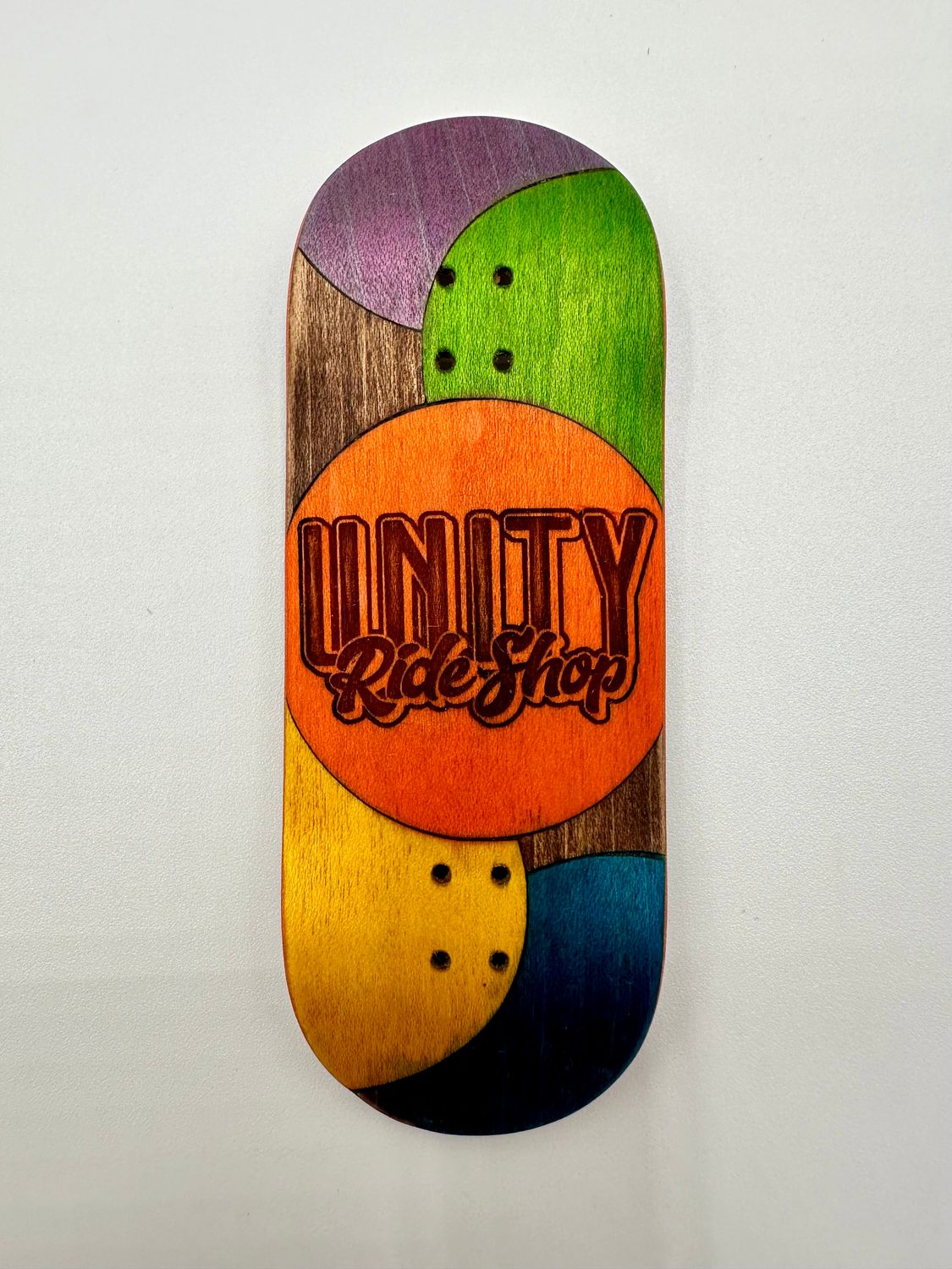 Workers FB Fingerboard Deck Unity Circles Orange 34 Medium Street
