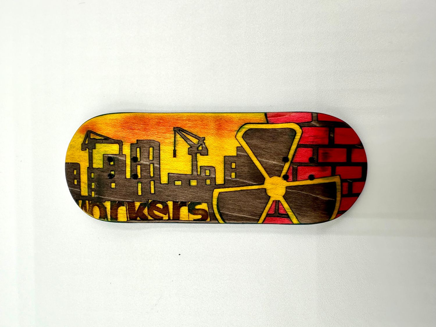 Workers FB Fingerboard Deck Hazard 34 high Street