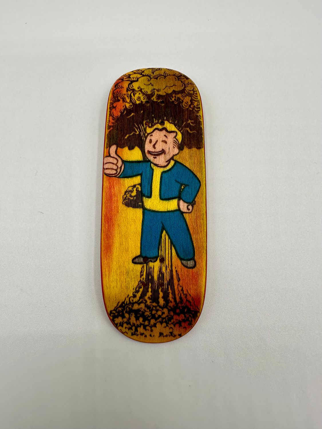 Workers FB Fingerboard Deck Fallout Yellow 34 Low Zero