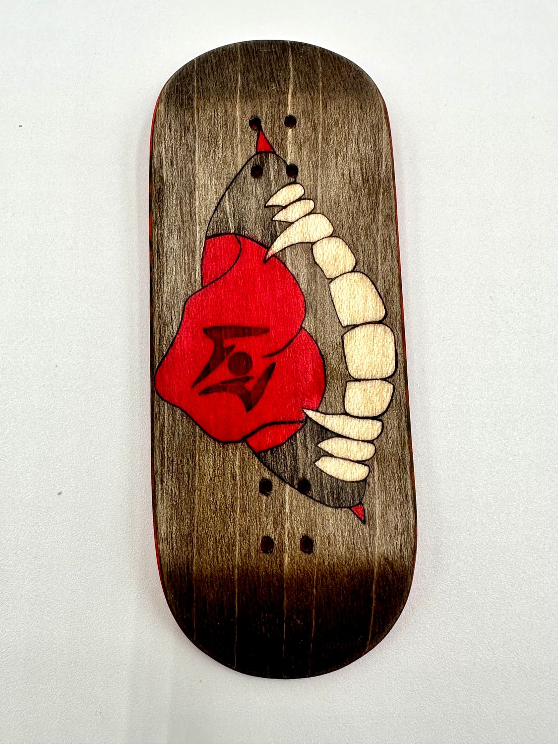 Workers FB Fingerboard Deck Sukuna Mouth Brown 36 Low Street