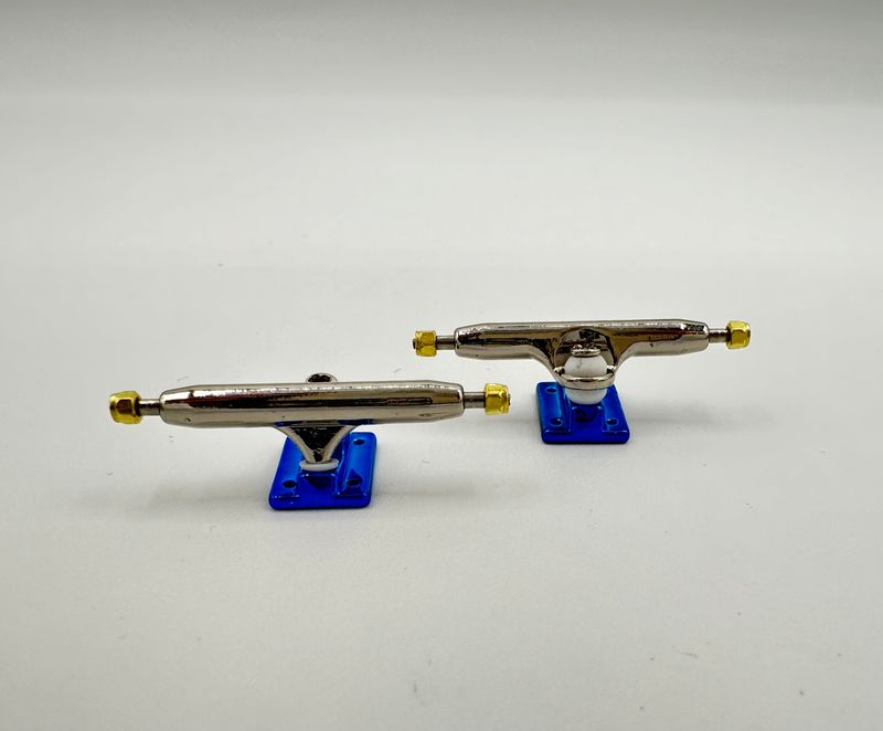 Unity Icon Fingerboard Trucks 29mm, Color: Blue, Size: Inverted