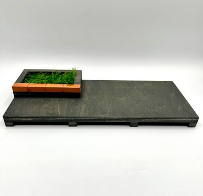 Unity FingerBoard Brick Planter Pad Obstacle, Color: Gray