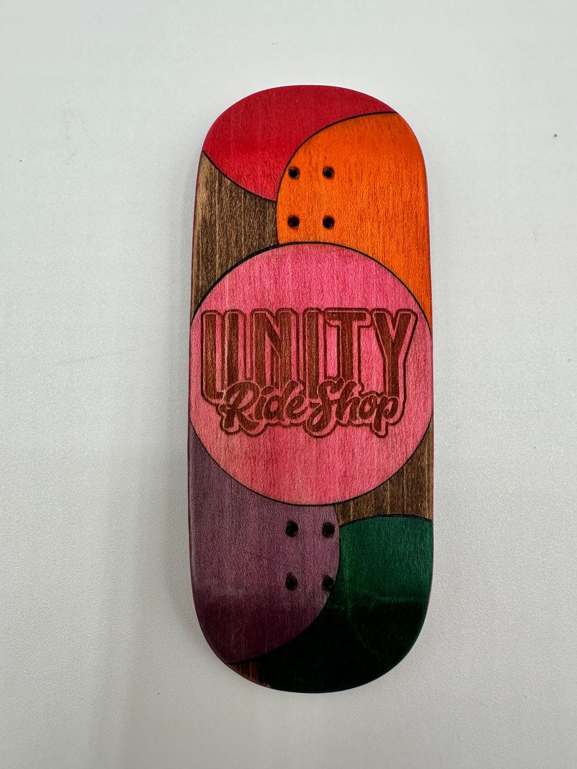 Workers FB Fingerboard Deck Unity Logo Circles Pink 36mm Low Zero