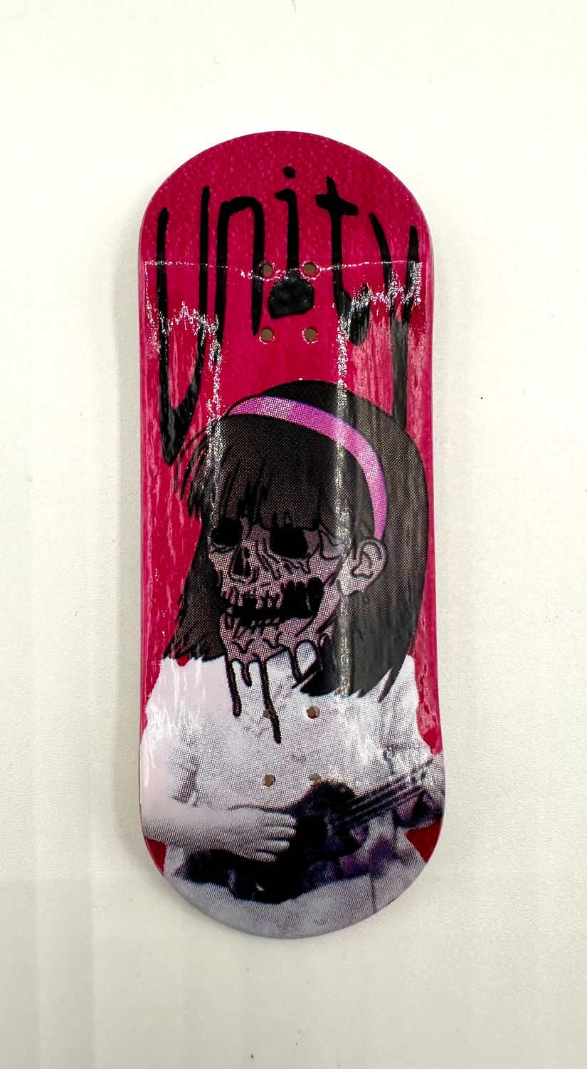 Unity Crew Fingerboard Deck Skull Girl 34mm