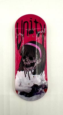 Unity Crew Fingerboard Deck Skull Girl 34mm