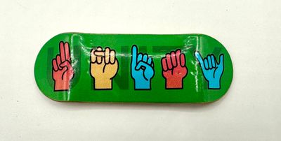Unity Crew Fingerboard Deck Sign 34mm