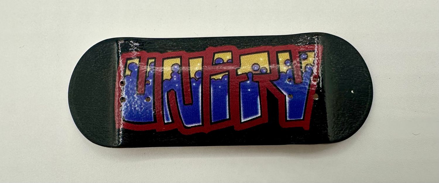 Unity Crew Fingerboard Deck Lava Lamp 34mm