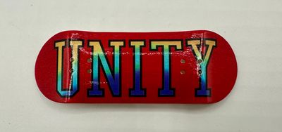 Unity Crew Fingerboard Deck Varsity 34mm