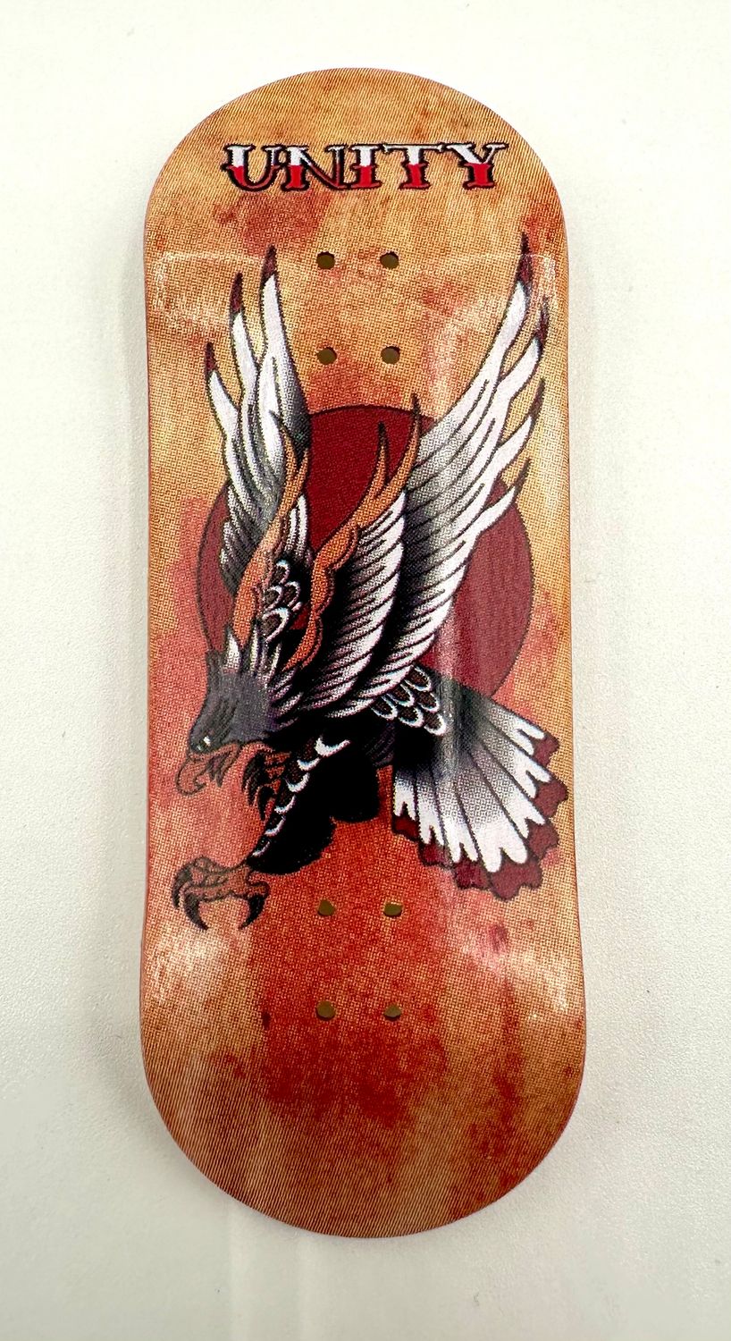 Unity Crew Fingerboard Deck Eagle 34mm
