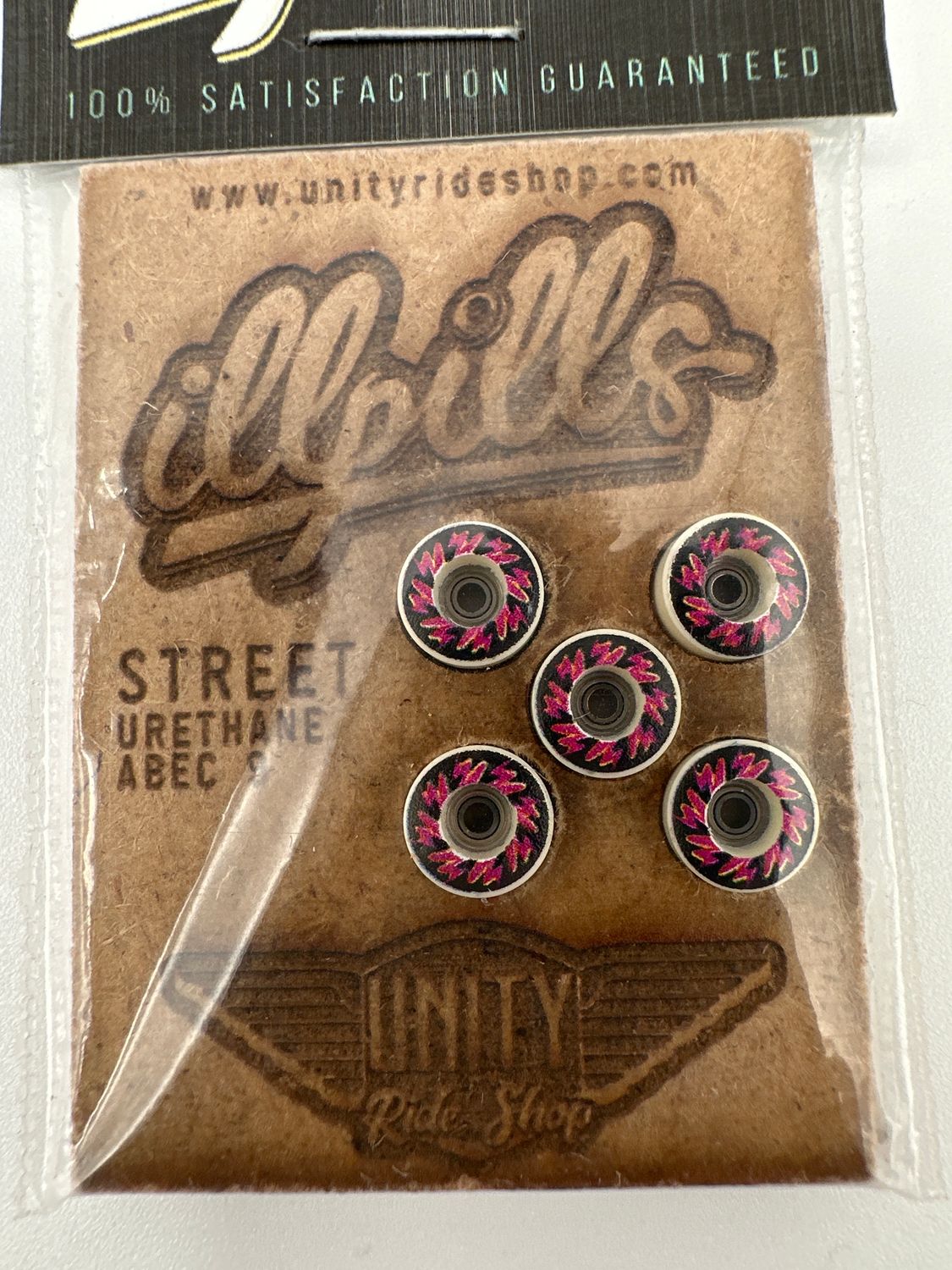 illPills FingerBoard Wheels Graphic , Color: Pinkys