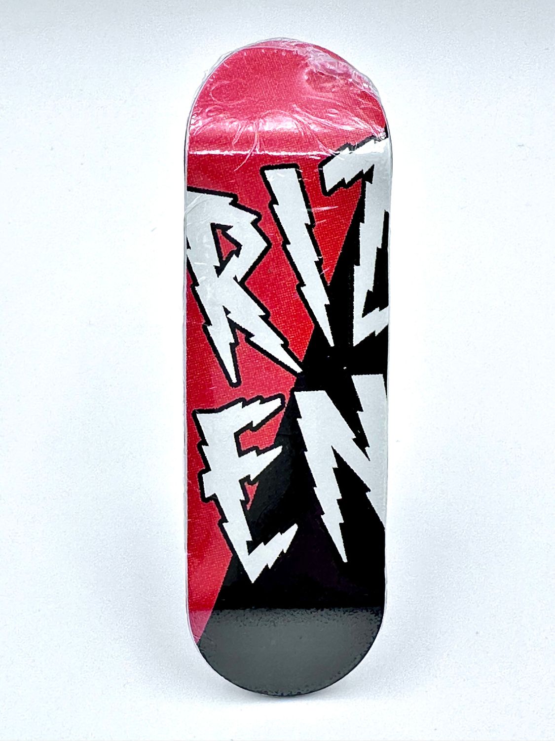 Rizen Fingerboard Deck Zap Logo, Color: 29mm Orange/ Black Popsicle