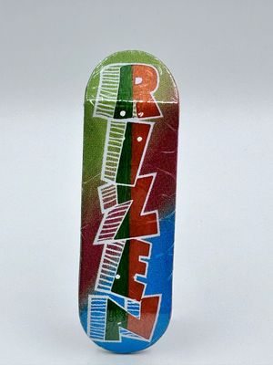 Rizen Fingerboard Deck Sketch Logo 29mm Popsicle