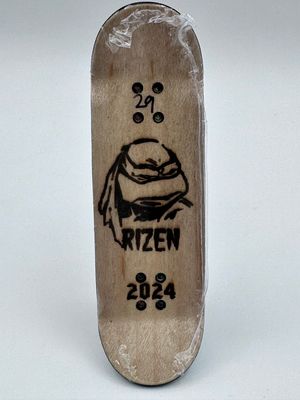 Rizen Fingerboard Deck Bubble Logo 29mm Popsicle