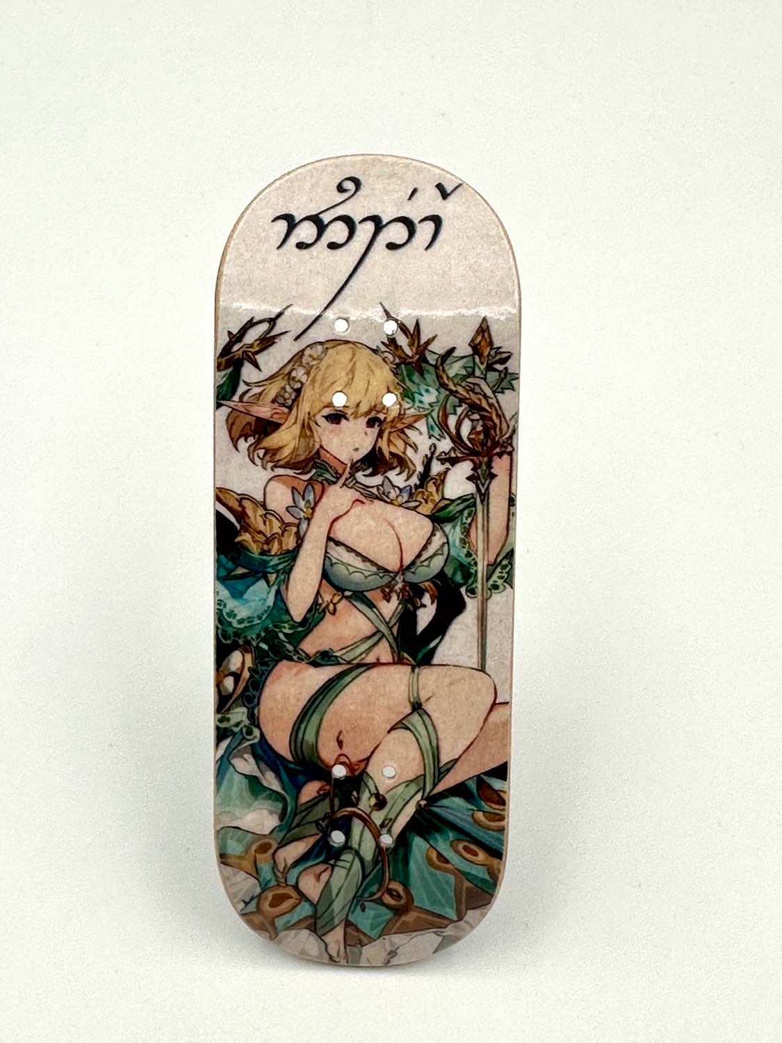 Boardkennel Fingerboard Deck Shining Beyond Emilia 34mm Popsicle Purple/ Green