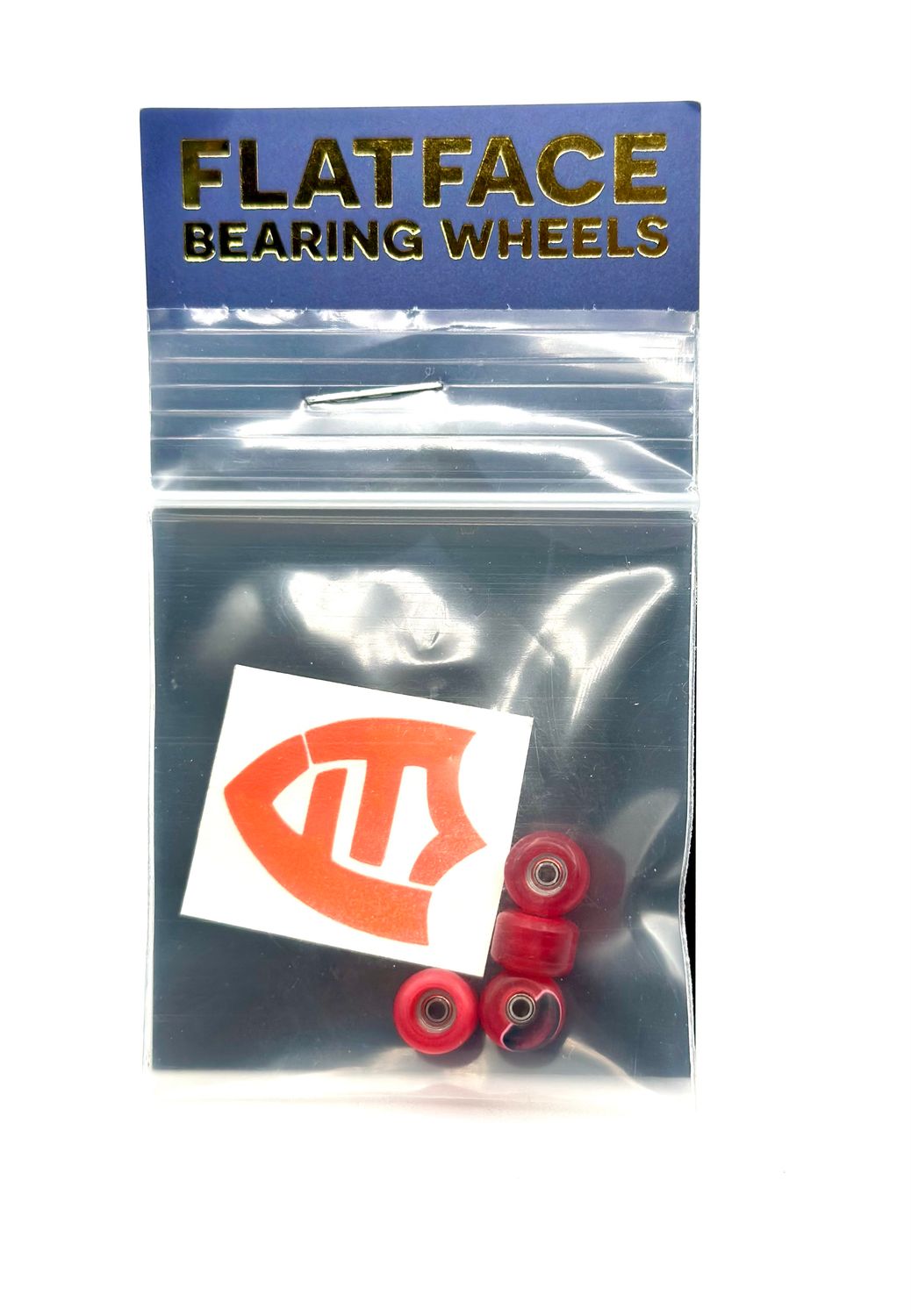 Flatface G4 Fingerboard Wheels Limited Edition , Color: Red Swirls