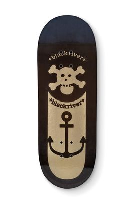 Blackriver Fingerboard Deck- Anchor Black 33.3mm Medium Concave