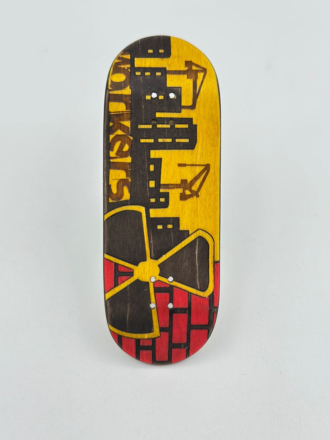 Workers FB FingerBoard Deck Radioactive 32mm Street Shape 