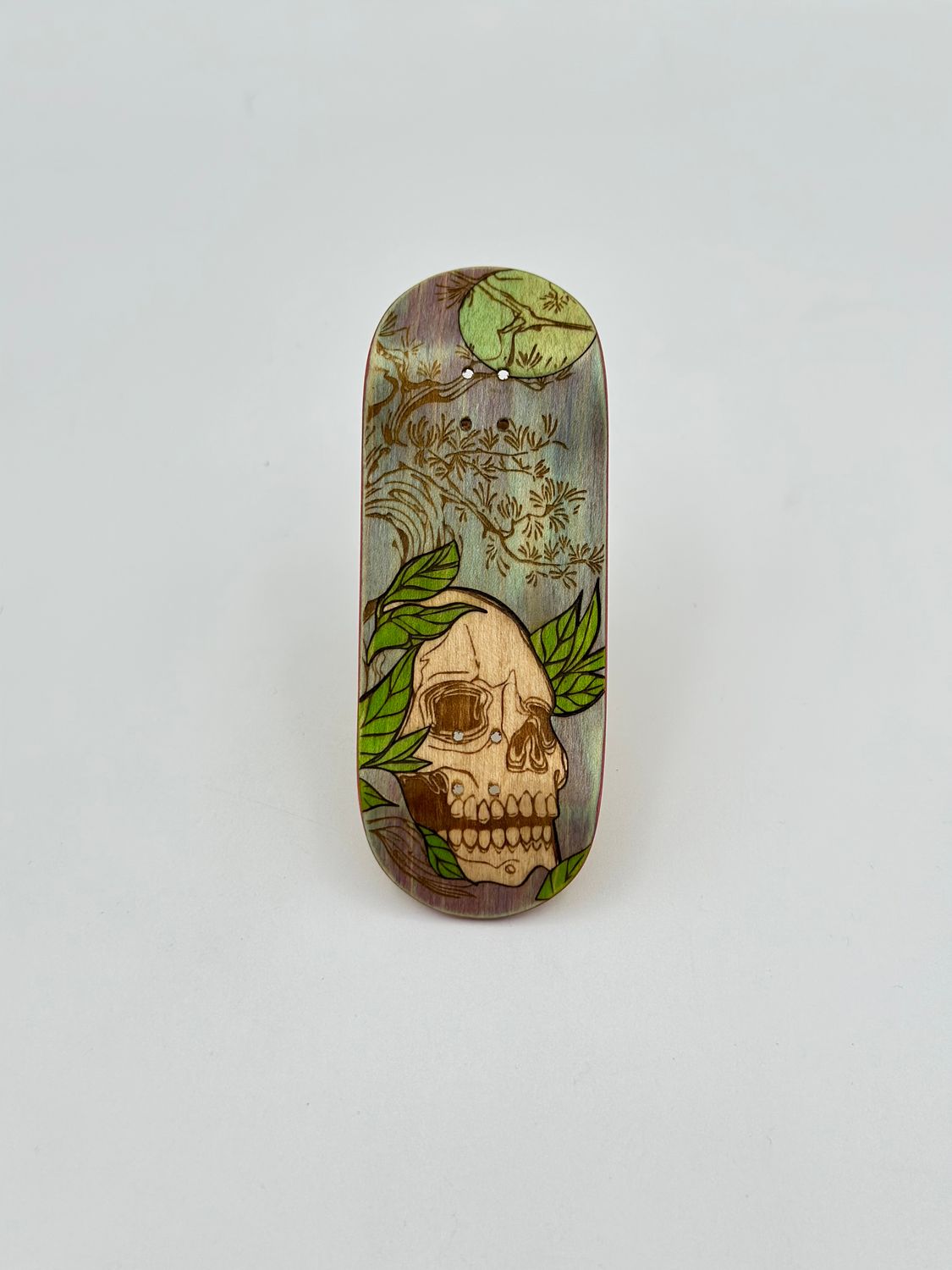 Workers FB Fingerboard Deck Moon Skull 34mm Street Shape 