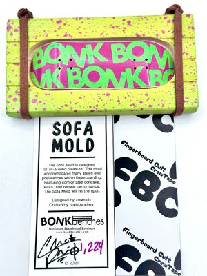Bonk Benches Custom Sofa Mold Fingerboard Deck #1224 32mm