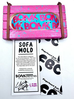 Bonk Benches Custom Sofa Mold Fingerboard Deck #1222 32mm