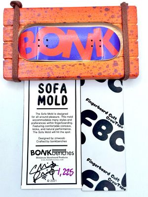 Bonk Benches Custom Sofa Mold Fingerboard Deck #1225 32mm