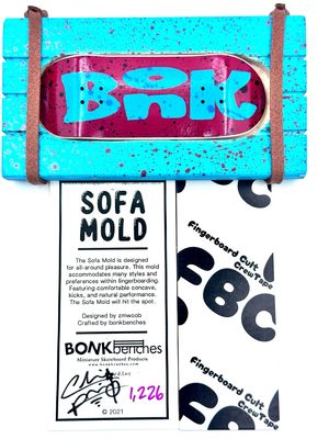 Bonk Benches Custom Sofa Mold Fingerboard Deck #1226 34mm