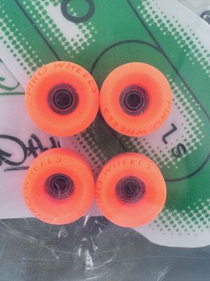 Piro Bowl Fingerboard Wheels, Color: Orange