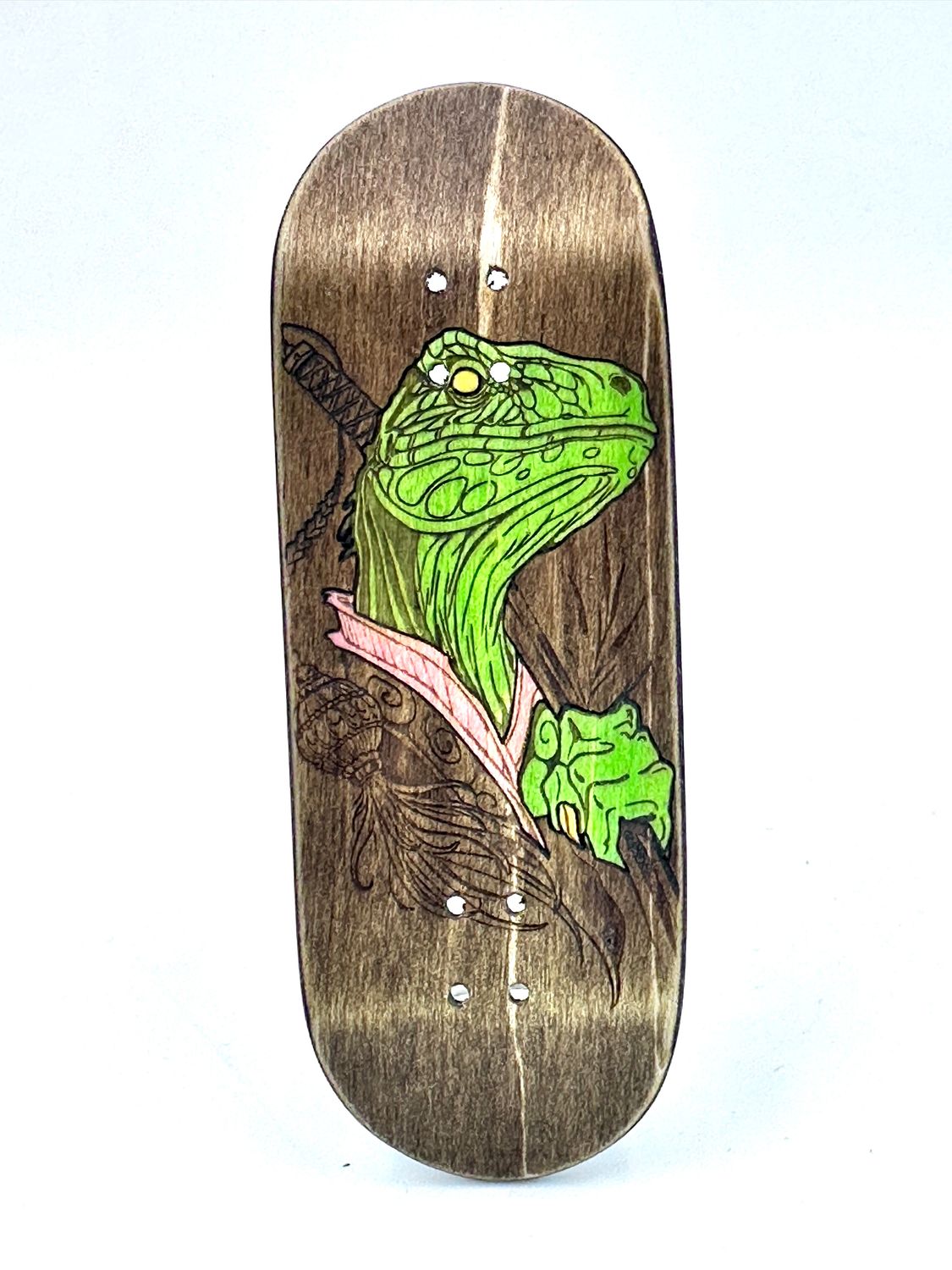 Workers FB Fingerboard Deck Lizard 34mm Street Shape , Color: Low