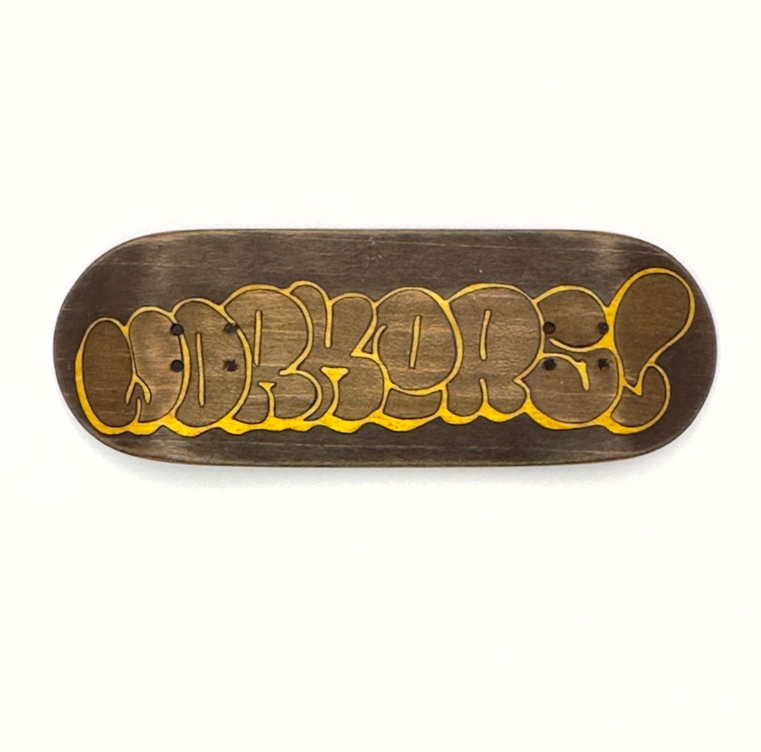 Workers FB FingerBoard Deck Bubble Logo 34mm Street Shape , Color: Low