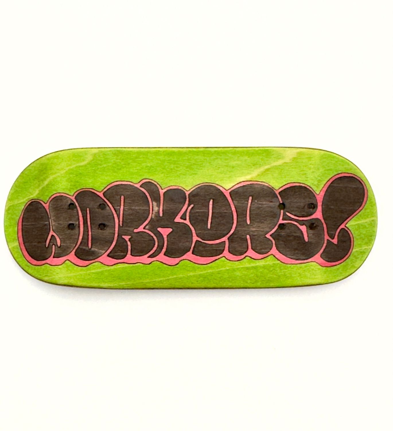 Workers FB FingerBoard Deck Bubble Logo 36mm Street Shape , Color: Low