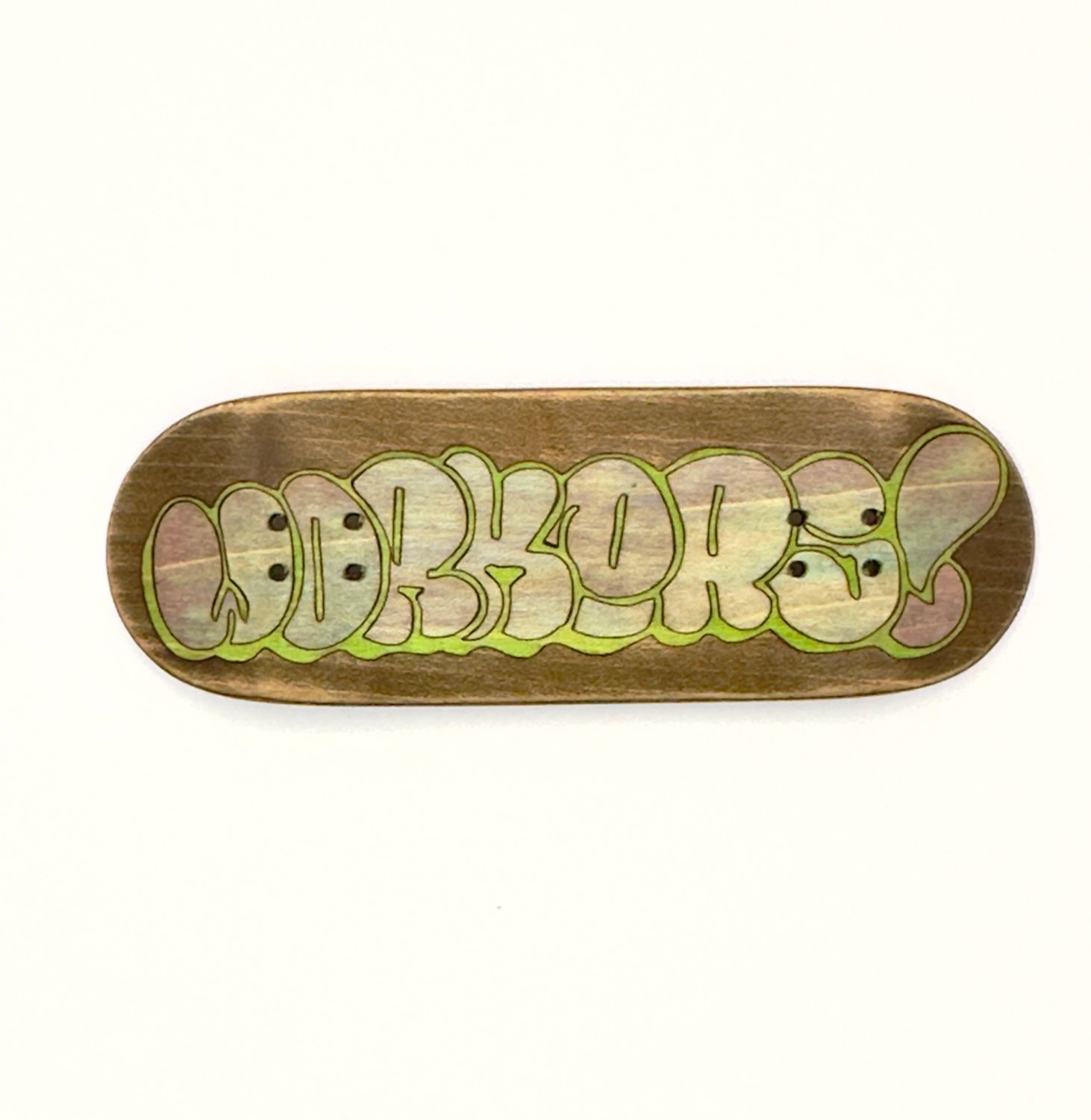 Workers FB FingerBoard Deck Bubble Logo 32mm Street Shape , Color: Low