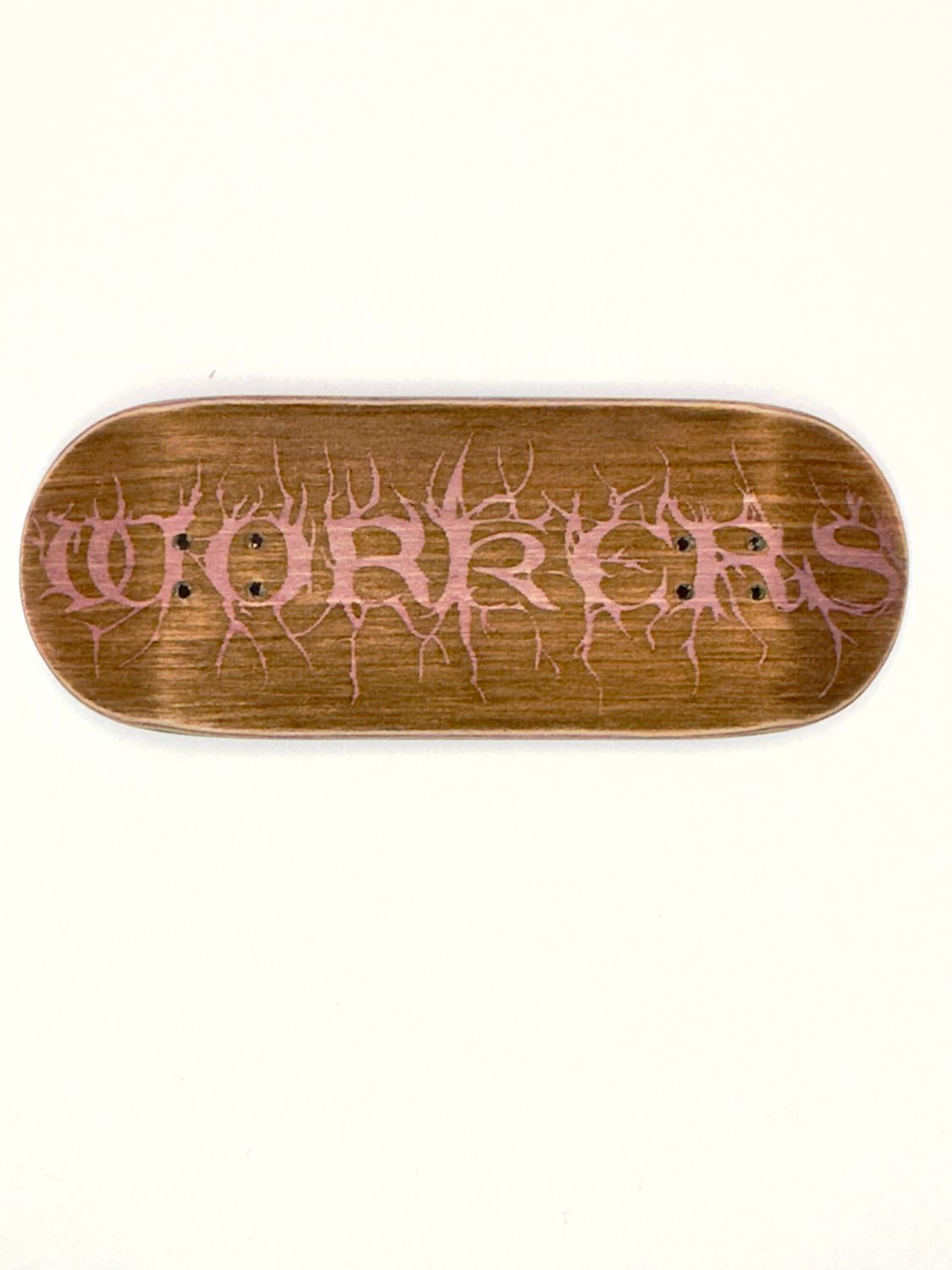 Workers FB FingerBoard Deck Roots Logo 36mm Street Shape , Color: Low