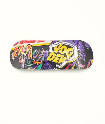 Boardkennel Fingerboard Deck Metal Ply Mt Dew Voodew  34mm Yellow/ Green Top Ply