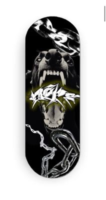 Nope Fingerboard Deck Popsicle Beast Mold Dawg Chain 34mm
