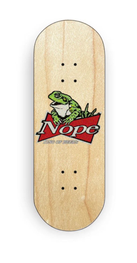 Nope Fingerboard Deck Popsicle Beast Mold Frugweiser 