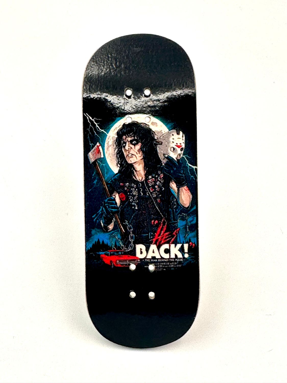 Boardkennel Fingerboard Deck He&#39;s Back Alice Cooper Friday 34mm
