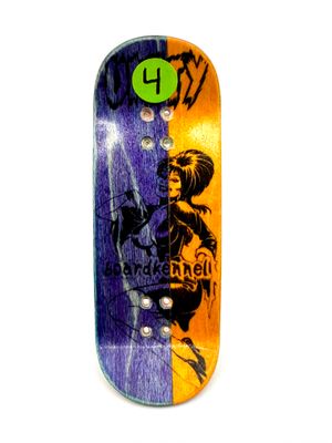 Boardkennel Fingerboard Deck Pirate Duck FU 34mm Purple/ Orange Top Ply