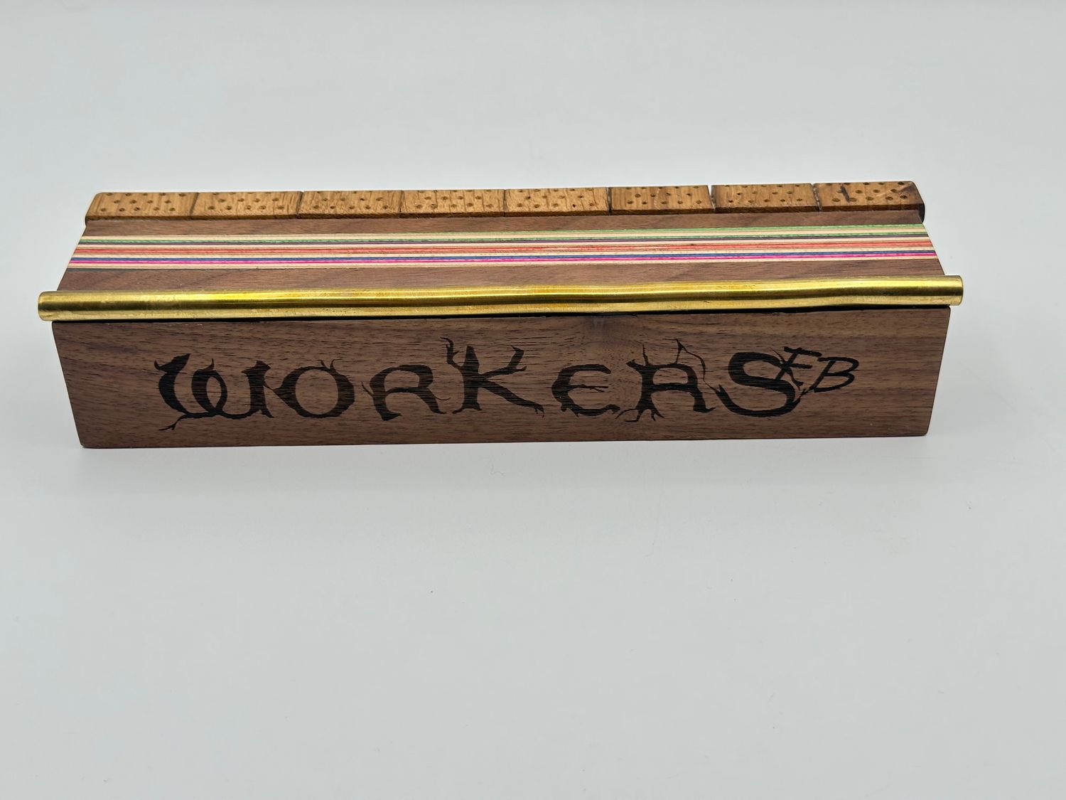 Workers FB Grindbox Obstacle Gold Rail Rainbow