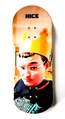 Nice Fingerboard Deck King of Burgers 34mm Popsicle