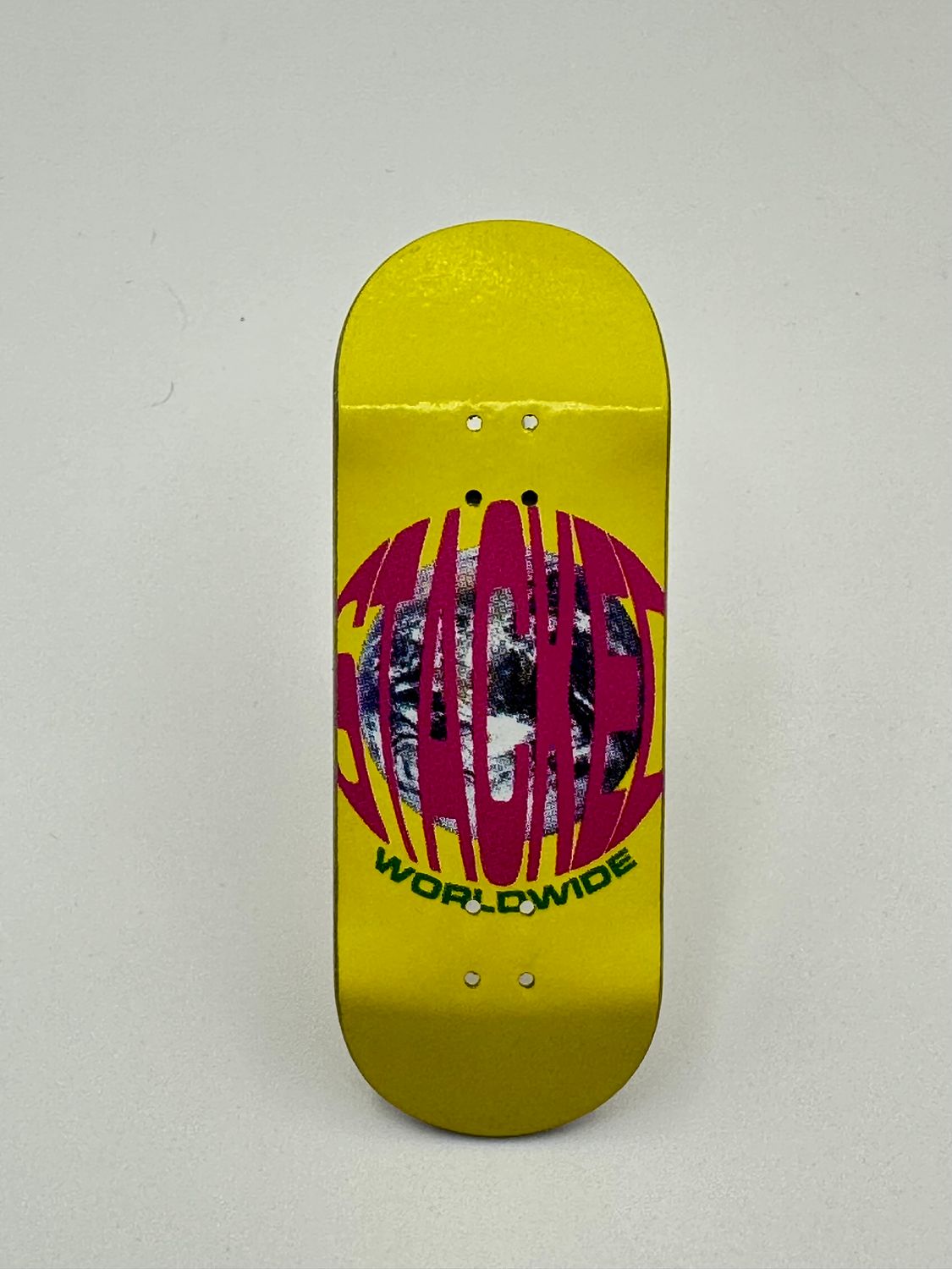 Stacked USA Fingerboard Deck Stacked Worldwide Yellow 34mm Popsicle S1