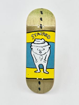 Stacked USA Fingerboard Deck Big Business 32mm Popsicle S1