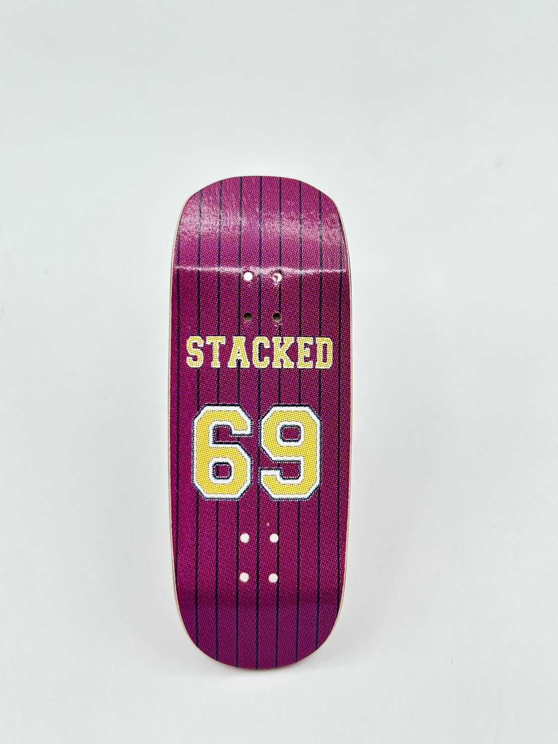 Stacked USA Fingerboard Deck Stacked 69 Purple 35mm Shred Sled S1
