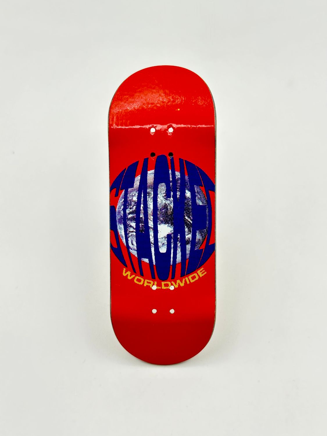 Stacked USA Fingerboard Deck Stacked Worldwide Red 34mm Popsicle S1