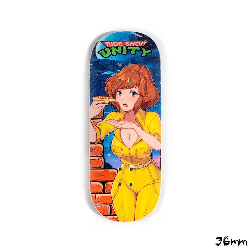 Boardkennel Fingerboard Deck TMNT April 36mm Popsicle